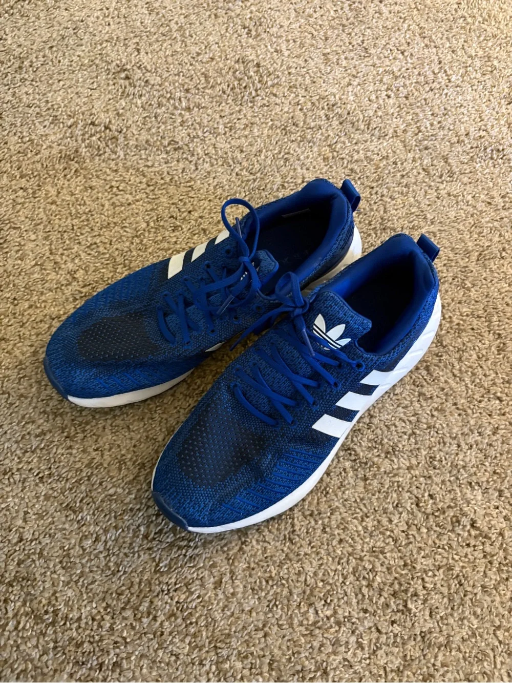 adidas Royal Blue Athletic Sneakers with White Accents
